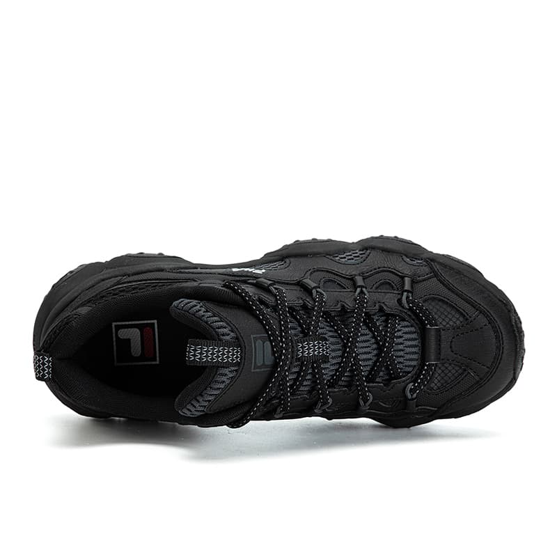 Кроссовки FILA FLUID 7 Износостойкий Дышащий Легкий Низкий Топ Кроссовки Женские Черный Теневой Черный Серый - изображение 4