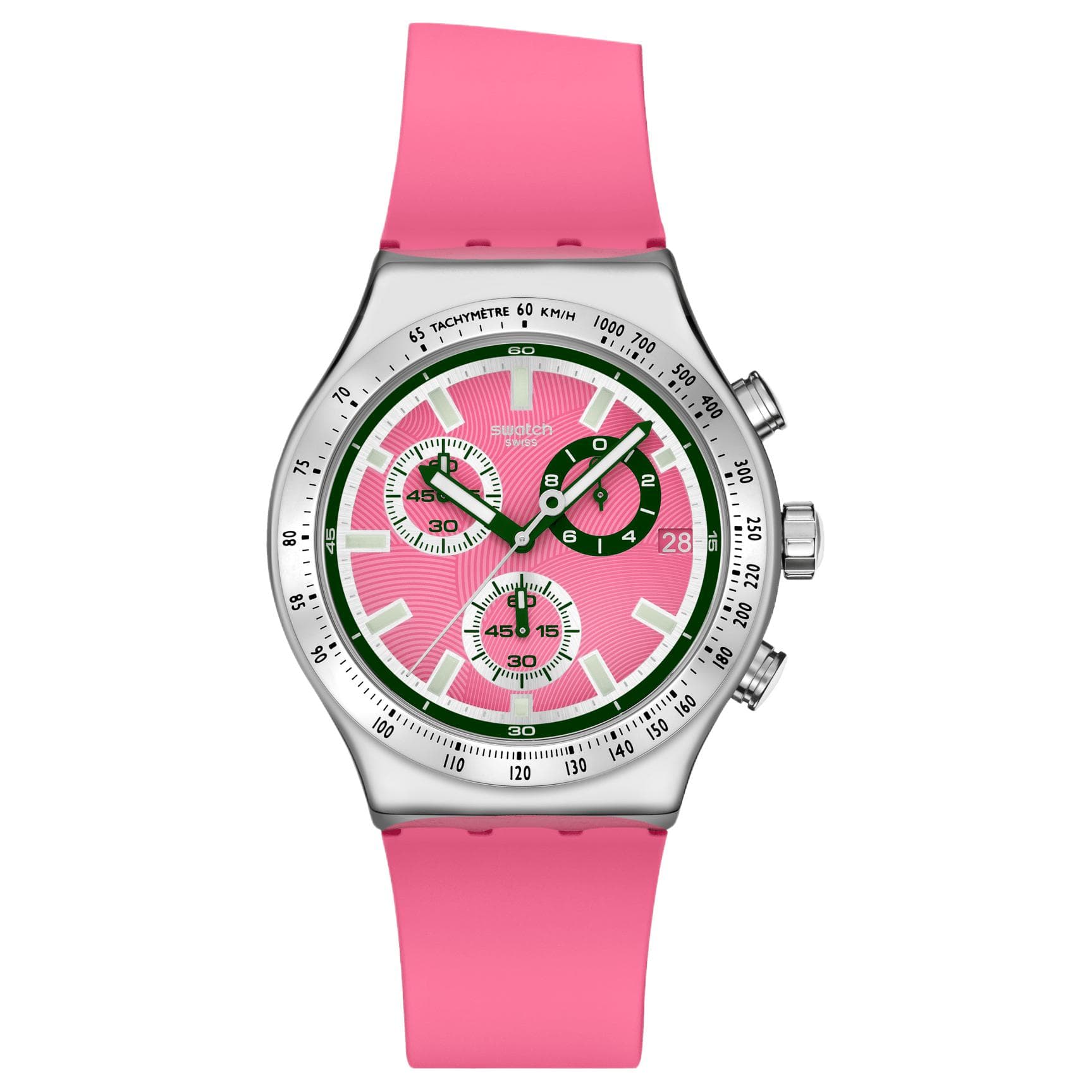 Часы SWATCH ESSENTIALS Кварцевый механизм водонепроницаемость 30 м унисекс часы 43 мм розовый циферблат - изображение 1