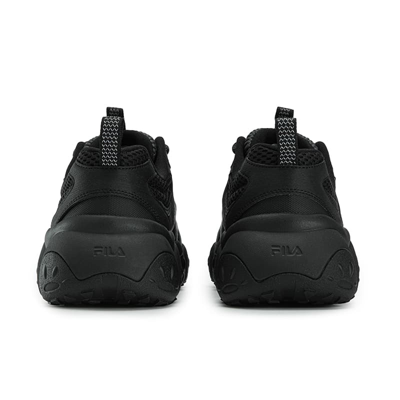 Кроссовки FILA FLUID 7 Износостойкий Легкий Дышащий Низкий Топ Массивные Кроссовки Мужские Черный Теневой Черный Серый - изображение 5