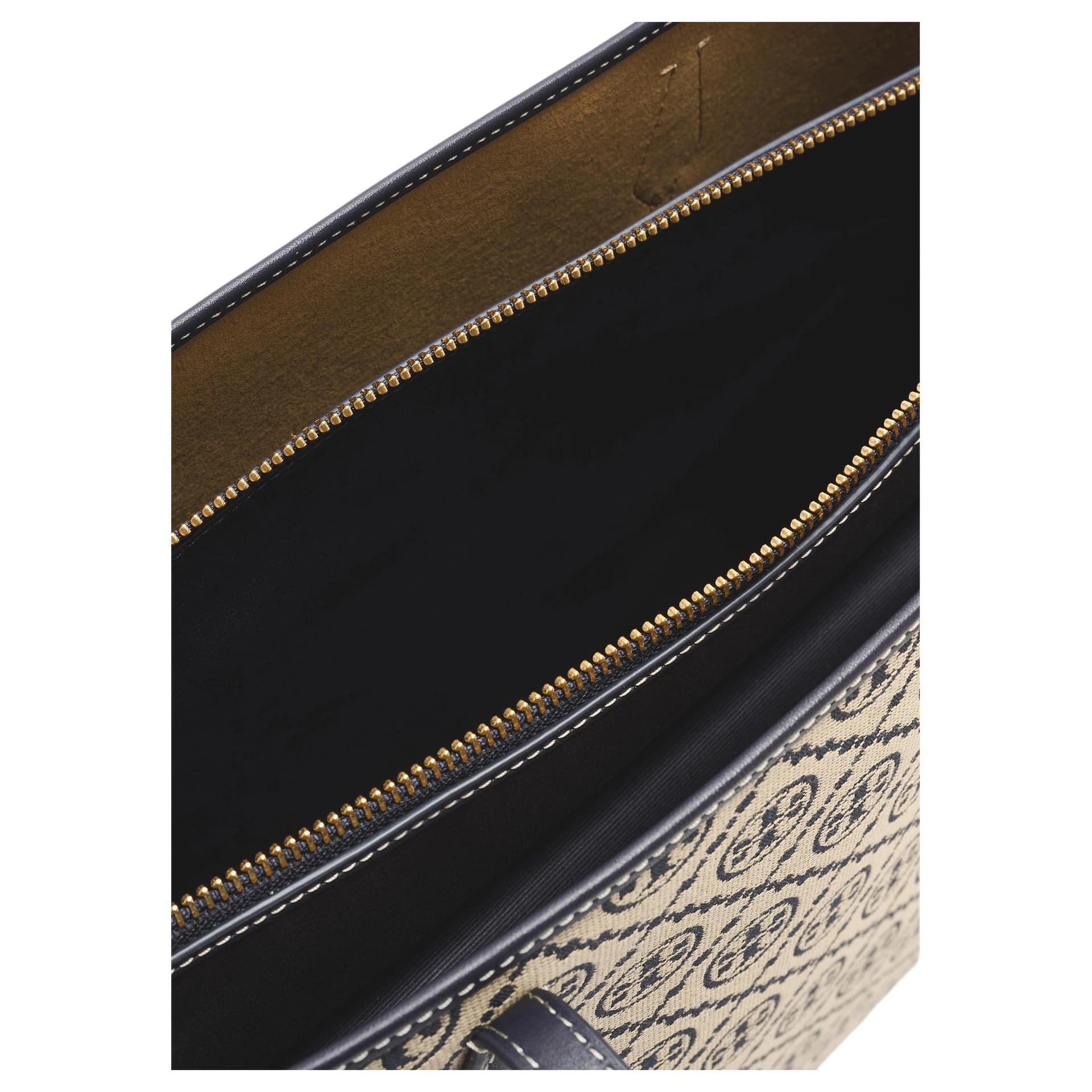 Мини-сумка TORY BURCH PerryT Monogram Хлопковое волокно с полиэстером сумка-тоут сумка через плечо большая женская синяя - изображение 4