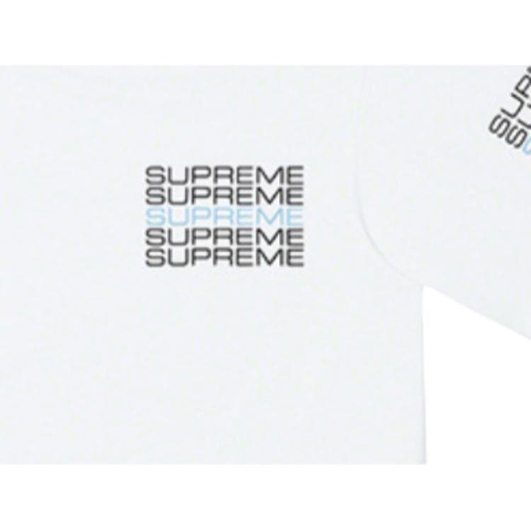 Футболка Supreme Stack Logo Tee White - изображение 4