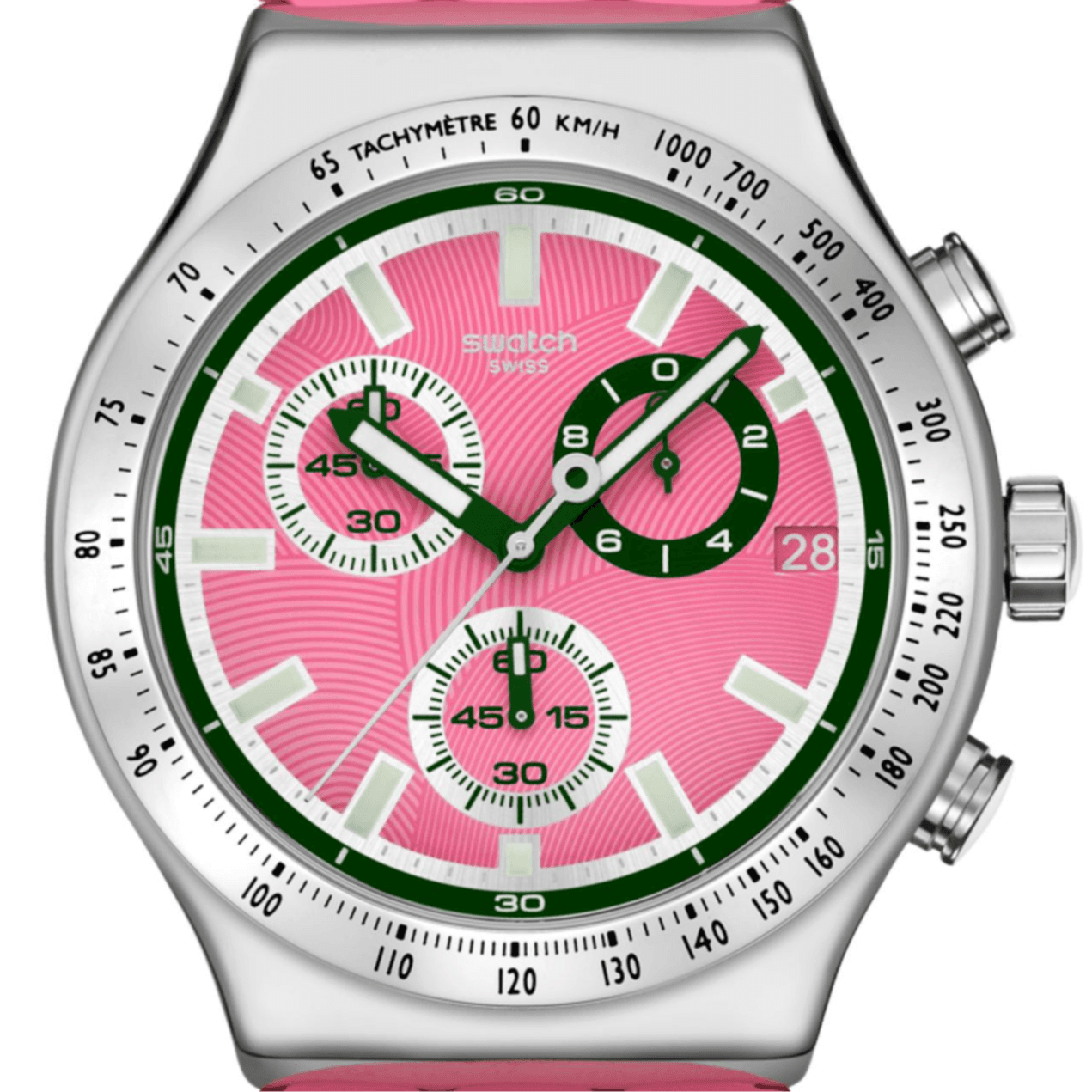 Часы SWATCH ESSENTIALS Кварцевый механизм водонепроницаемость 30 м унисекс часы 43 мм розовый циферблат - изображение 2