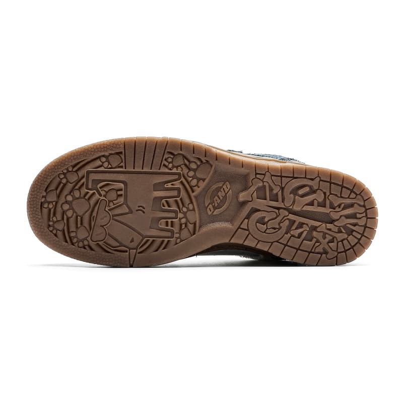 Кроссовки Q And Skate Shoes Low Top Ecru Denim Blue Unisex Q And Скейтборд обувь Низкий верх Экрю Деним синий Унисекс - изображение 5