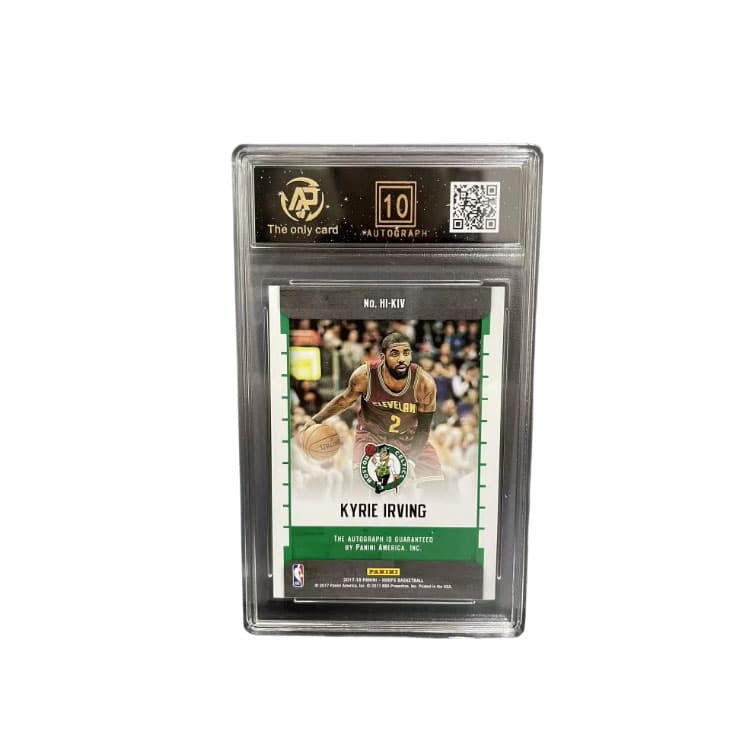 PANINI Hoops Celtics Kyrie Irving The Овца Фирменная карта 10 25 EDITION Классический зеленый цветовой узор - изображение 2
