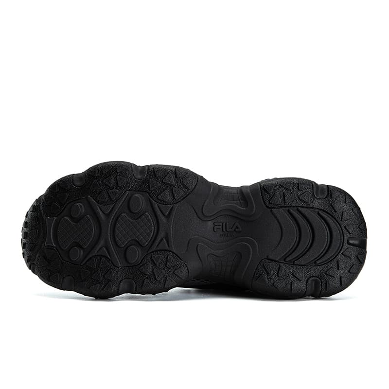Кроссовки FILA FLUID 7 Износостойкий Дышащий Легкий Низкий Топ Кроссовки Женские Черный Теневой Черный Серый - изображение 6