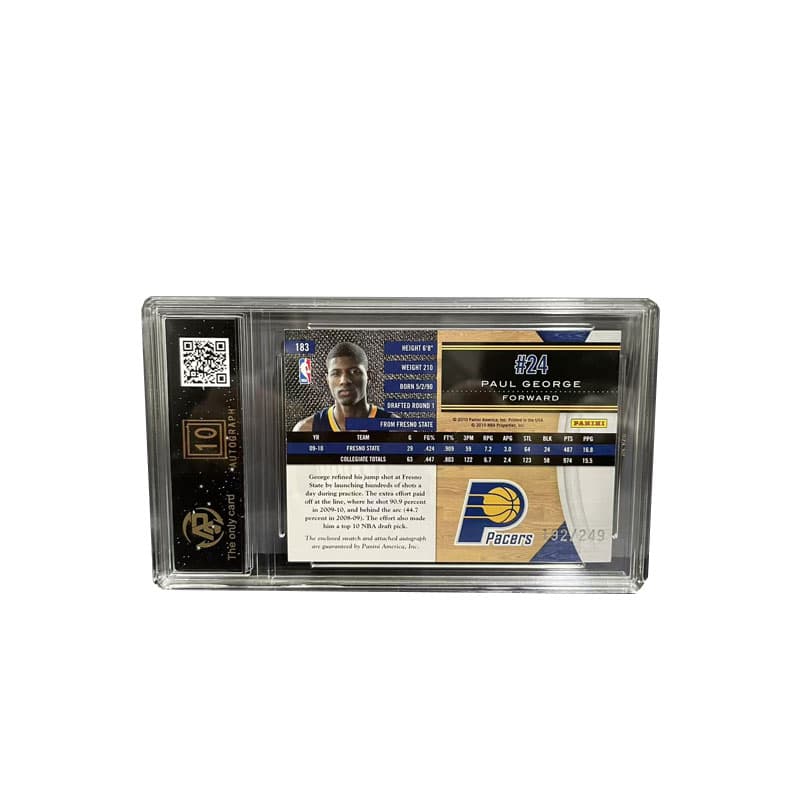 PANINI Ограниченные Карточки Pacers Павел Джордж Pick And Roll Sign And Trade 1 шт - изображение 2
