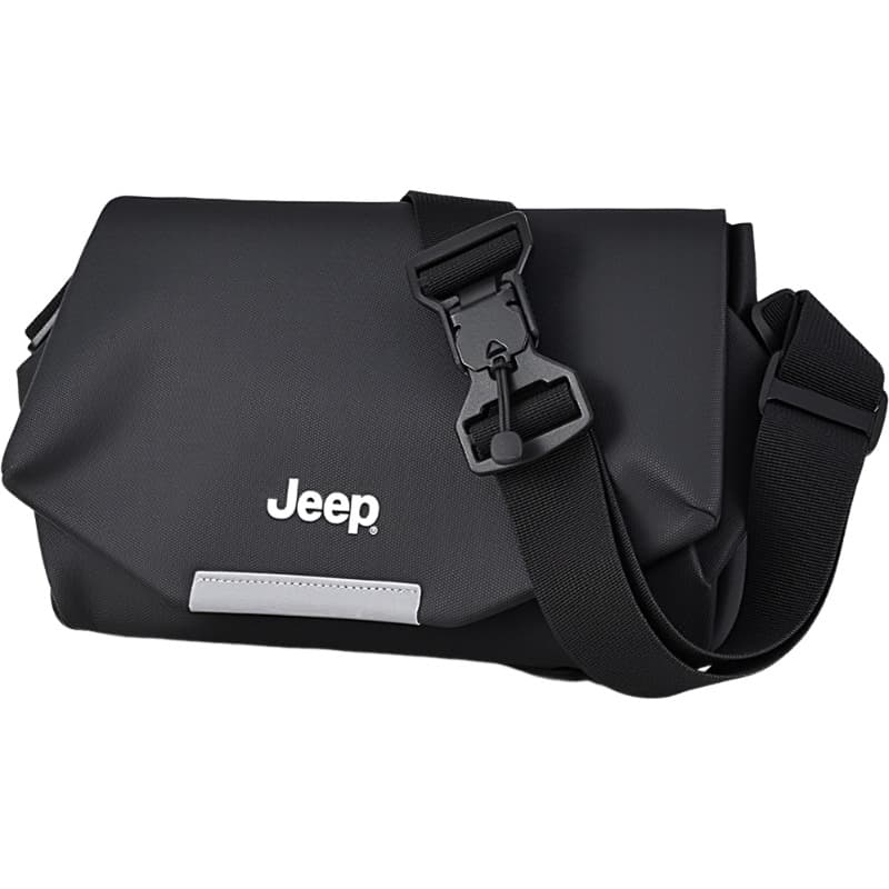 Сумка через плечо Jeep PVC Crossbody Bag Стандартная Мужская Мода Черная - изображение 1