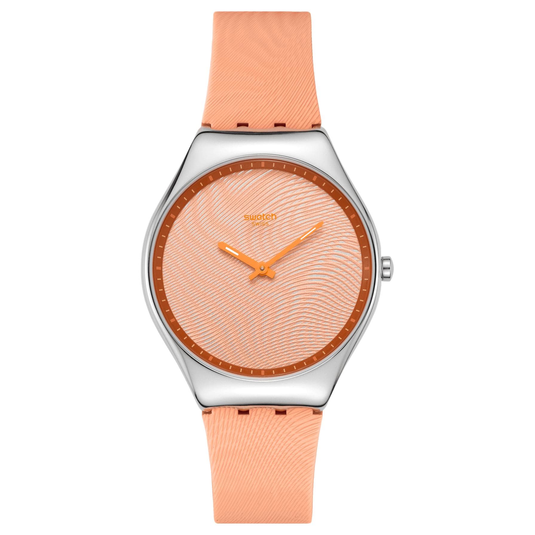Часы Swatch Essentials Кварцевый механизм водонепроницаемость 30 м унисекс часы 38 мм апельсиновый циферблат - изображение 1