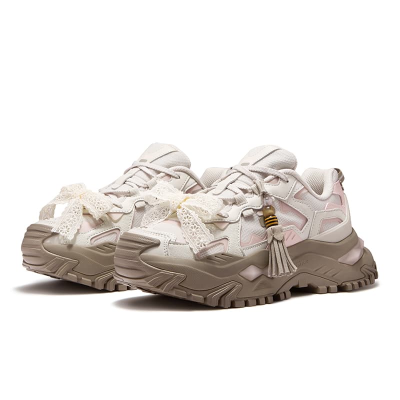 Кроссовки FILA FUSION BIANCO DX массивные кроссовки женские ярко-серый облачно-розовый - изображение 3