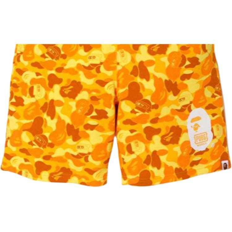 Шорты A BATHING APE x PUBG Camo Shorts Yellow - изображение 5