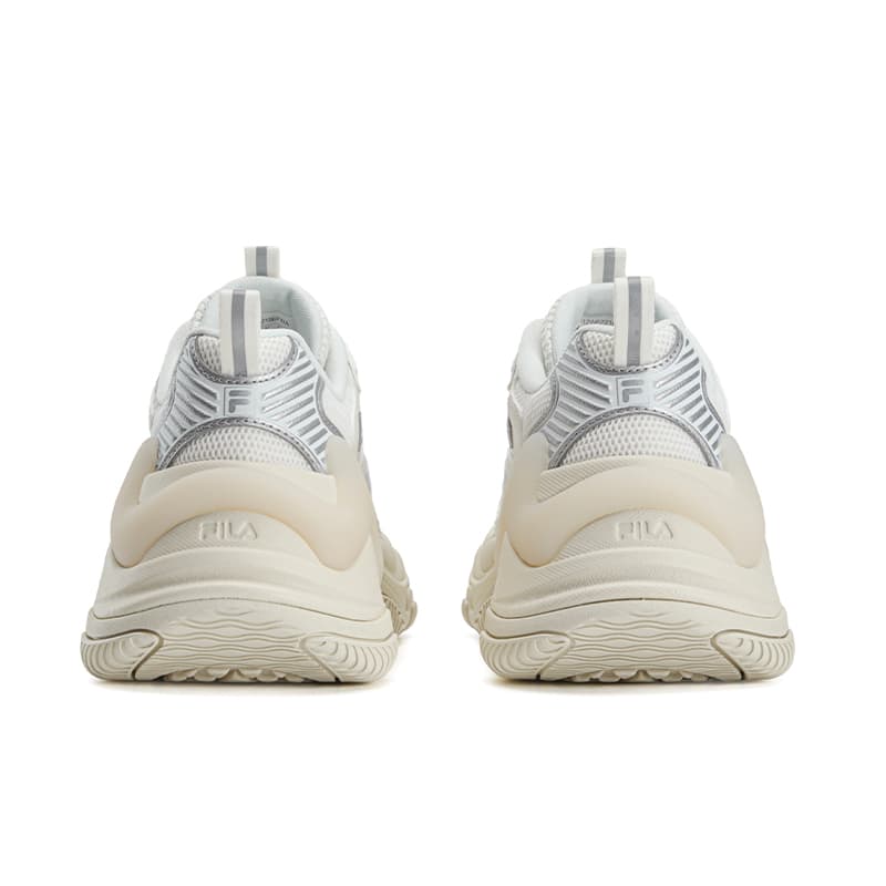 Кроссовки FILA SOFIA Fishbone Shoes Легкий визуально увеличивает рост Низкий топ массивные кроссовки Женские Белый Серый - изображение 5