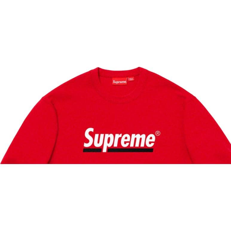 Худи Supreme SS20 Week 2 Underline Crewneck logo - изображение 3