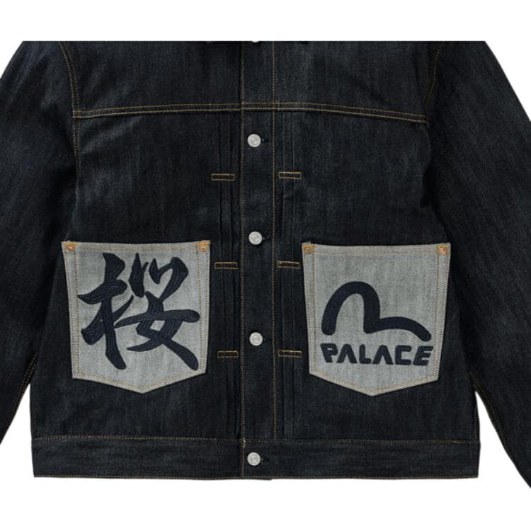 Джинсовая куртка PALACE EVISU PALACE x EVISU SS26 DROP8 - изображение 5