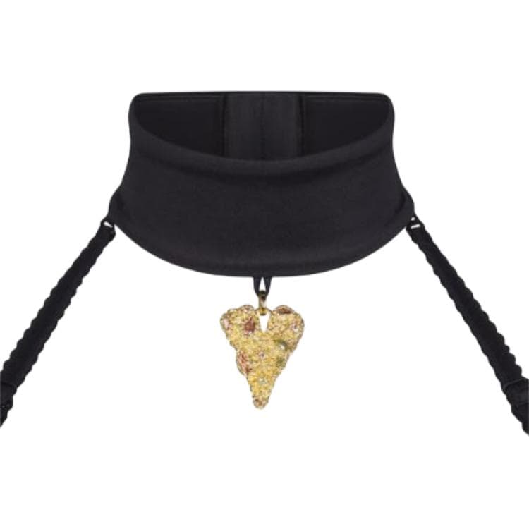 SKIMS FW23 STRETCH SATIN PENDANT CROPPED CORSET ONYX - изображение 2