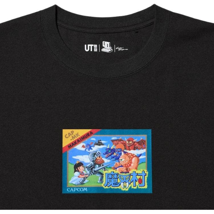 Футболка UNIQLO x Kosuke Kawamura x Capcom SS24 Black T-Shirt - изображение 5