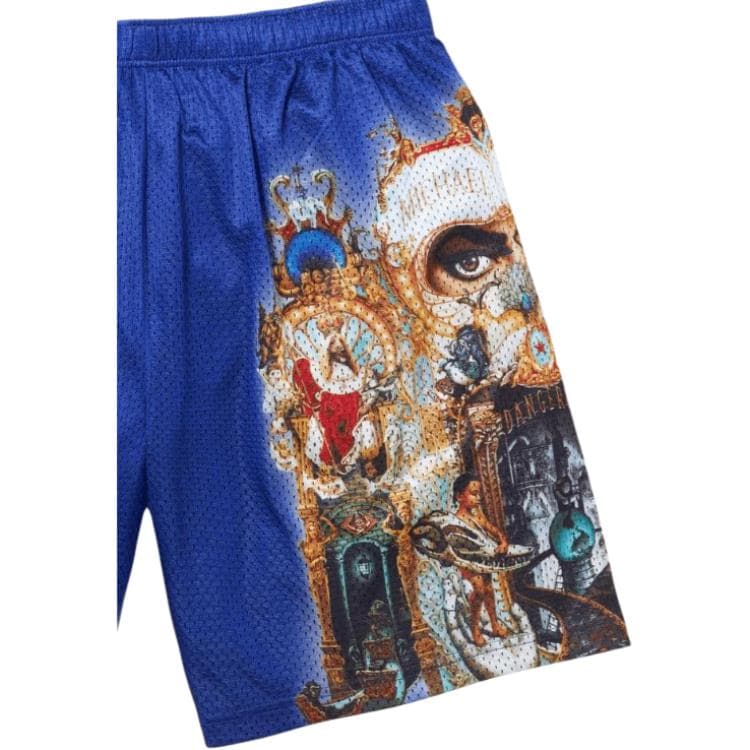Шорты Supreme X MICHAEL JACKSON Fw25 WEEK18 Dangerous Сетчатые Тканевые Короткие Повседневные Шорты Унисекс - изображение 2