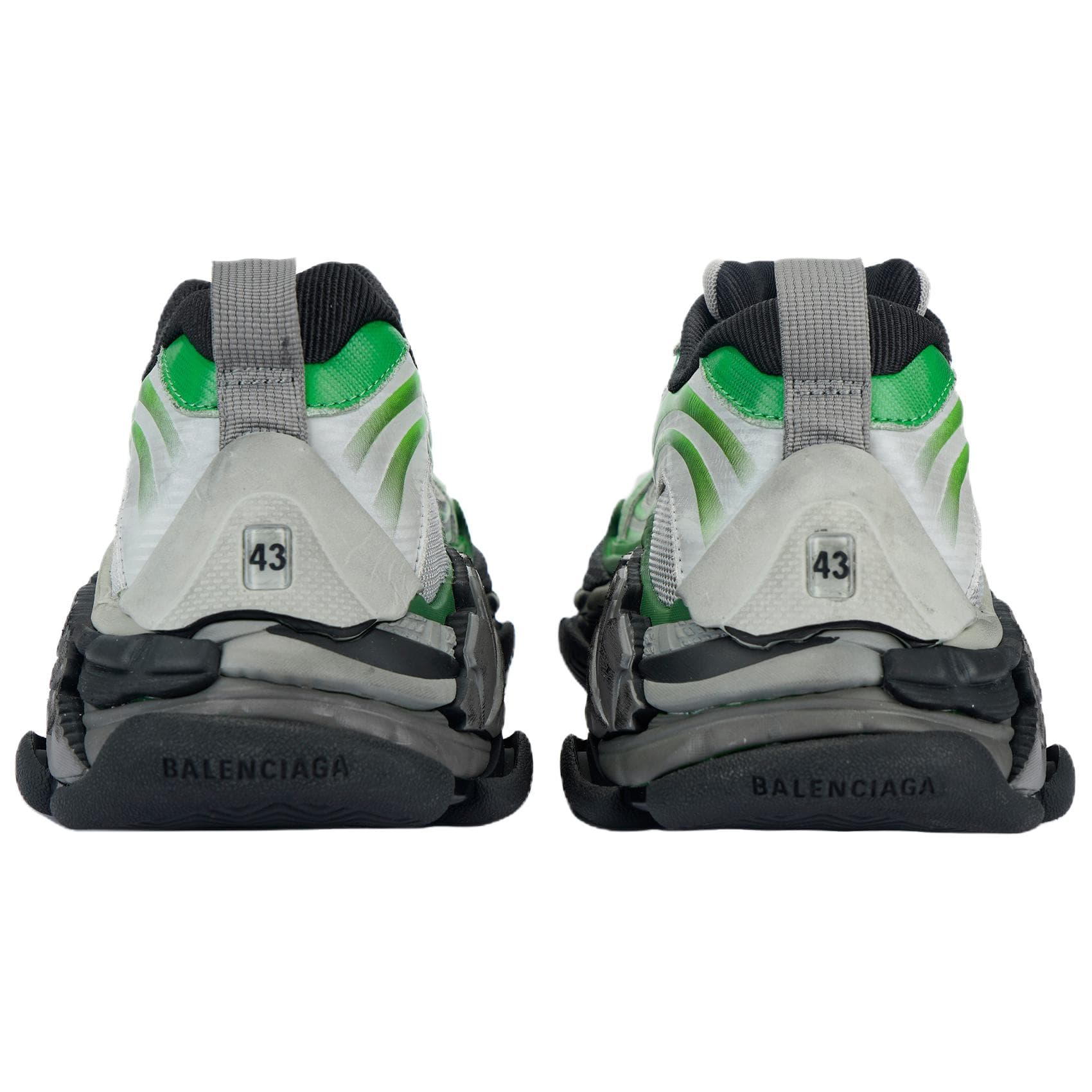 Кроссовки Balenciaga Triple S.2 .2 Low Топ Массивные кроссовки Мужской Серый Зеленый - изображение 5