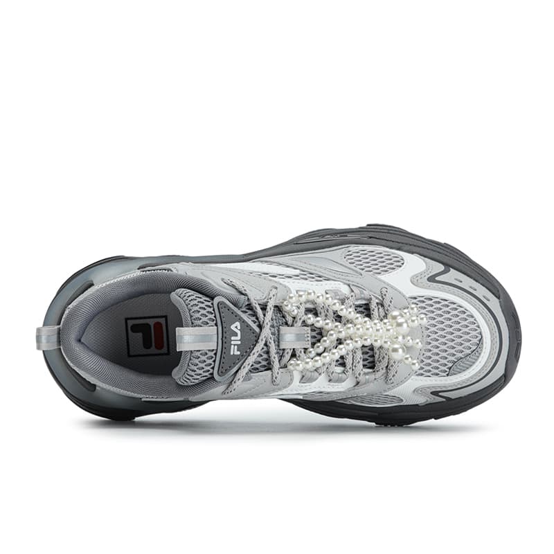 Кроссовки FILA SOFIA Fishbone Shoes Устойчивые к истиранию Дышащие Легкие Увеличивающие Высоту Низкие массивные кроссовки Женские - изображение 4