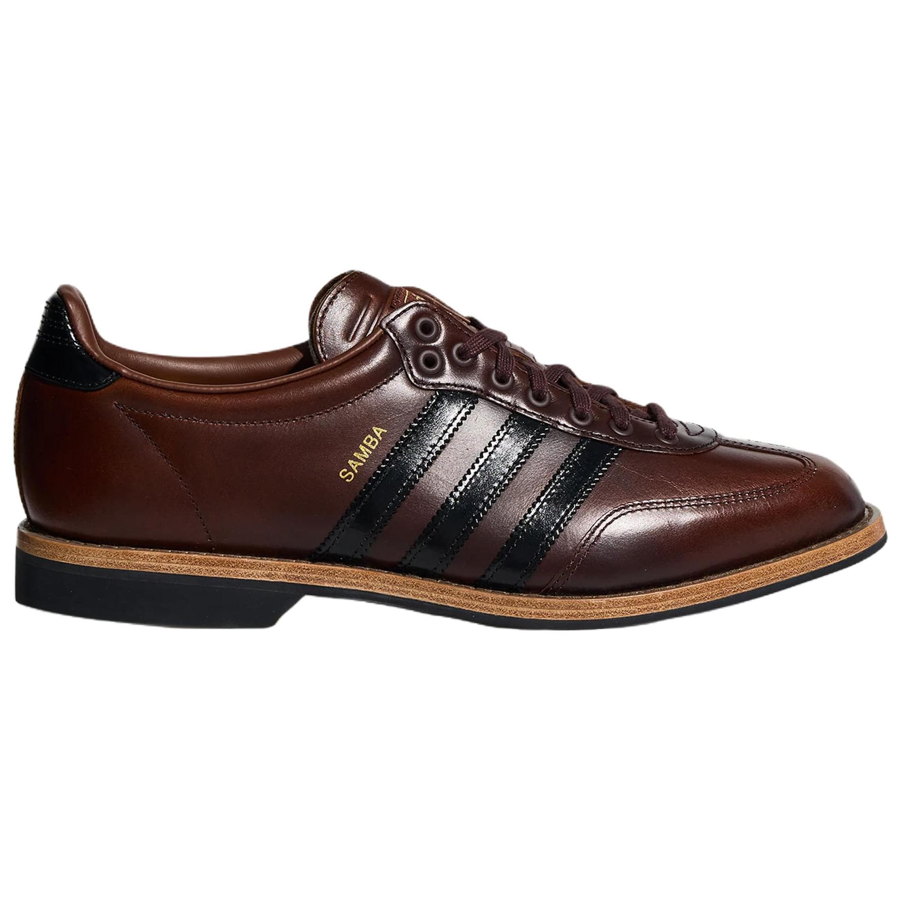 Adidas Originals Samba Повседневные кожаные туфли Унисекс Коричнево-черные - изображение 2
