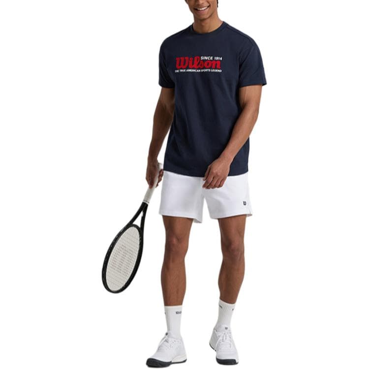 Wilson Теннис Volley Короткие Спортивные Шорты Мужские Ярко-Белые - изображение 5