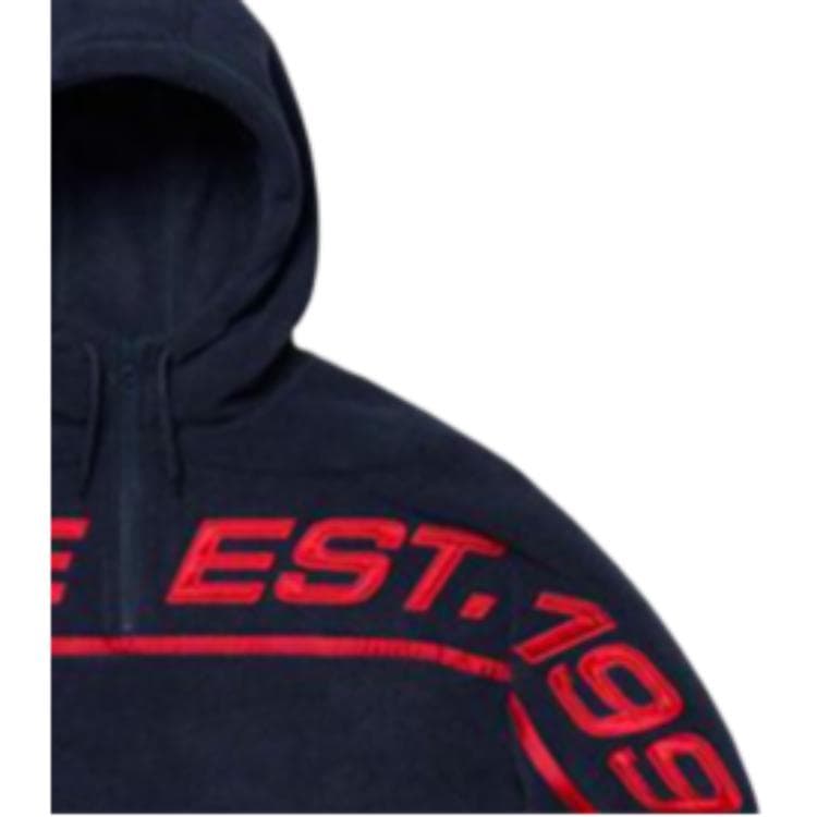 Кофта Supreme Polartec Half Zip Hooded Sweatshirt Navy - изображение 2