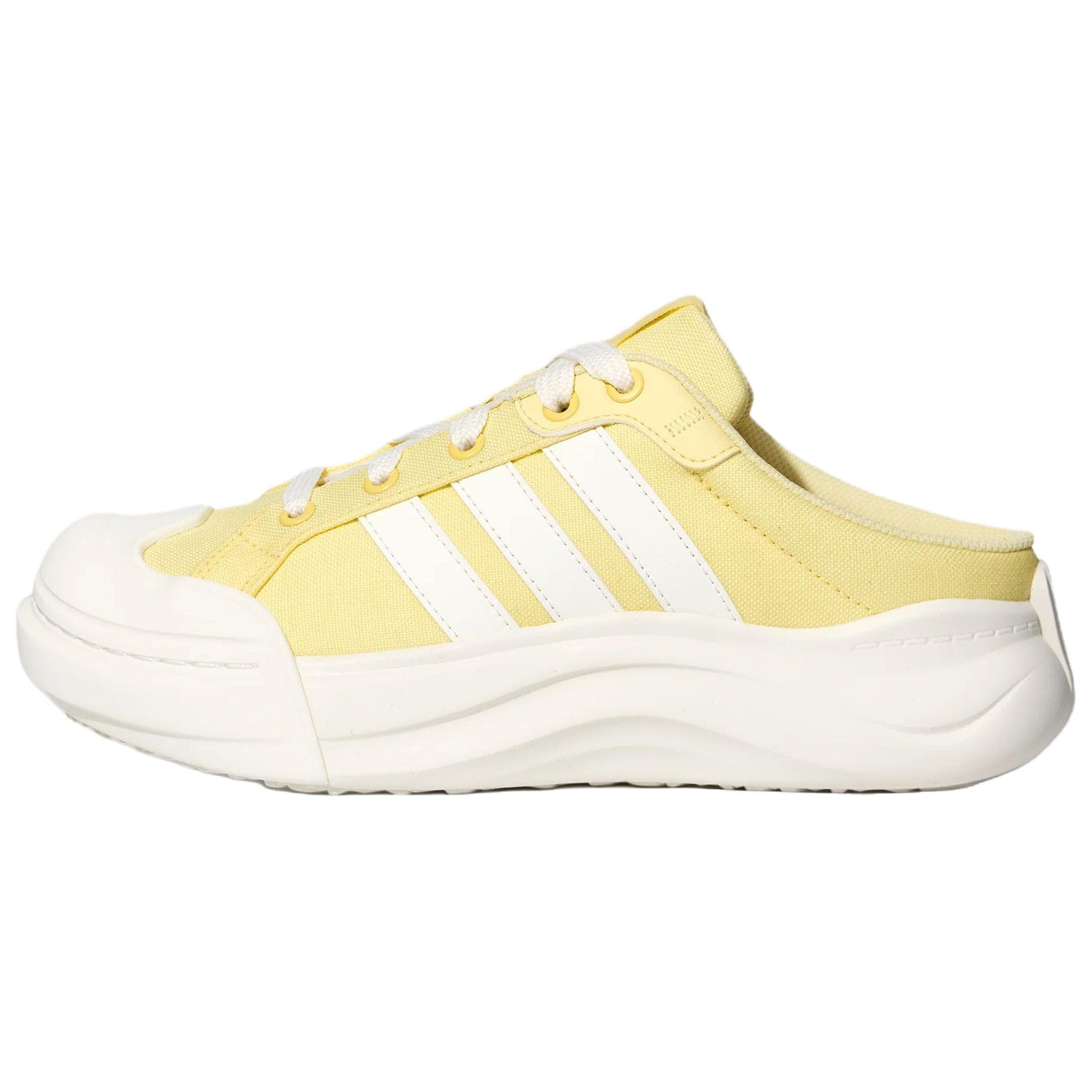 Сандалии Adidas MAXXCOURT Противоскользящие закрытые тапочки женские кремово-желтые белые - изображение 1