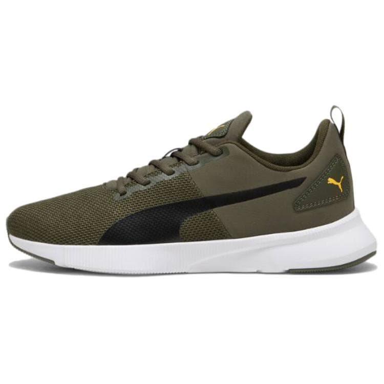 Кроссовки для бега PUMA Flyer Текстиль Искусственная кожа Поддержка Беговые кроссовки Мужской Темно-зеленый - изображение 1
