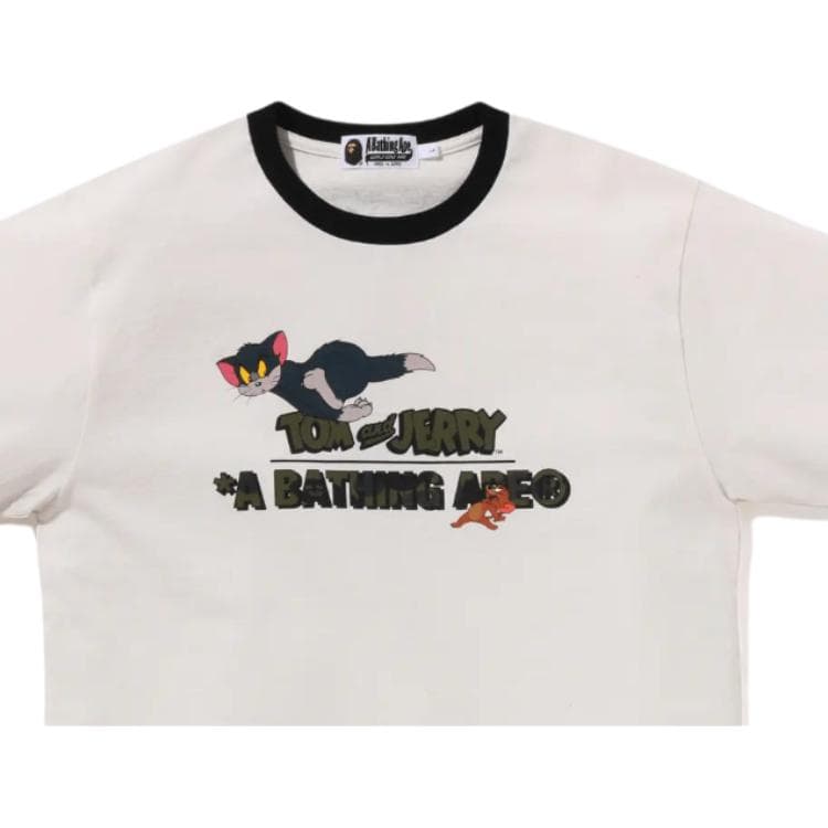 Футболка A BATHING APE Том и Джерри Co Брендированная Модель T Рубашка Унисекс - изображение 5
