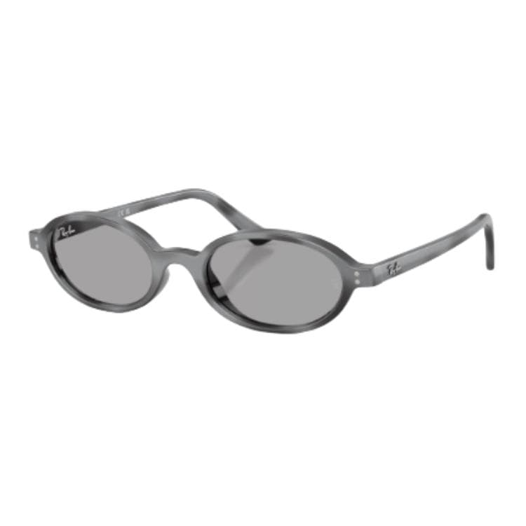 Солнцезащитные очки RayBan Литьевые Овалные Солнцезащитные Очки Унисекс Темно-Серый Черепаховый - изображение 1