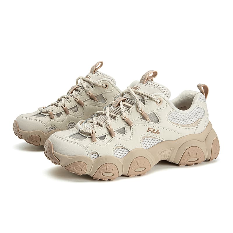 Кроссовки FILA FLUID 7 Износостойкий Дышащий Легкий Низкий Топ Кроссовки Женские Белый Лебедь Серый - изображение 3