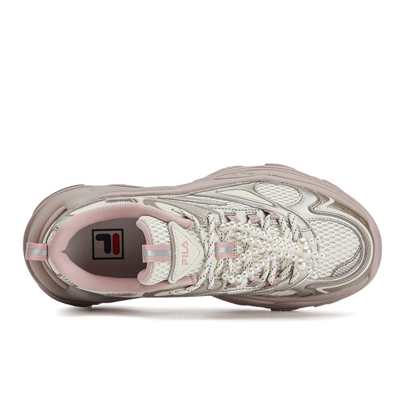 Кроссовки FILA SOFIA Fishbone Shoes Устойчивые к истиранию Дышащие Легкие Увеличивающие Высоту Низкие массивные кроссовки Женские - изображение 4