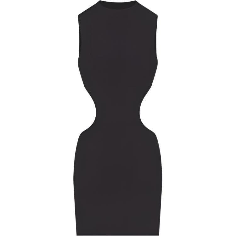 SKIMS FITS EVERYBODY CUT OUT OPEN BACK LONG DRESS ONYX - изображение 2