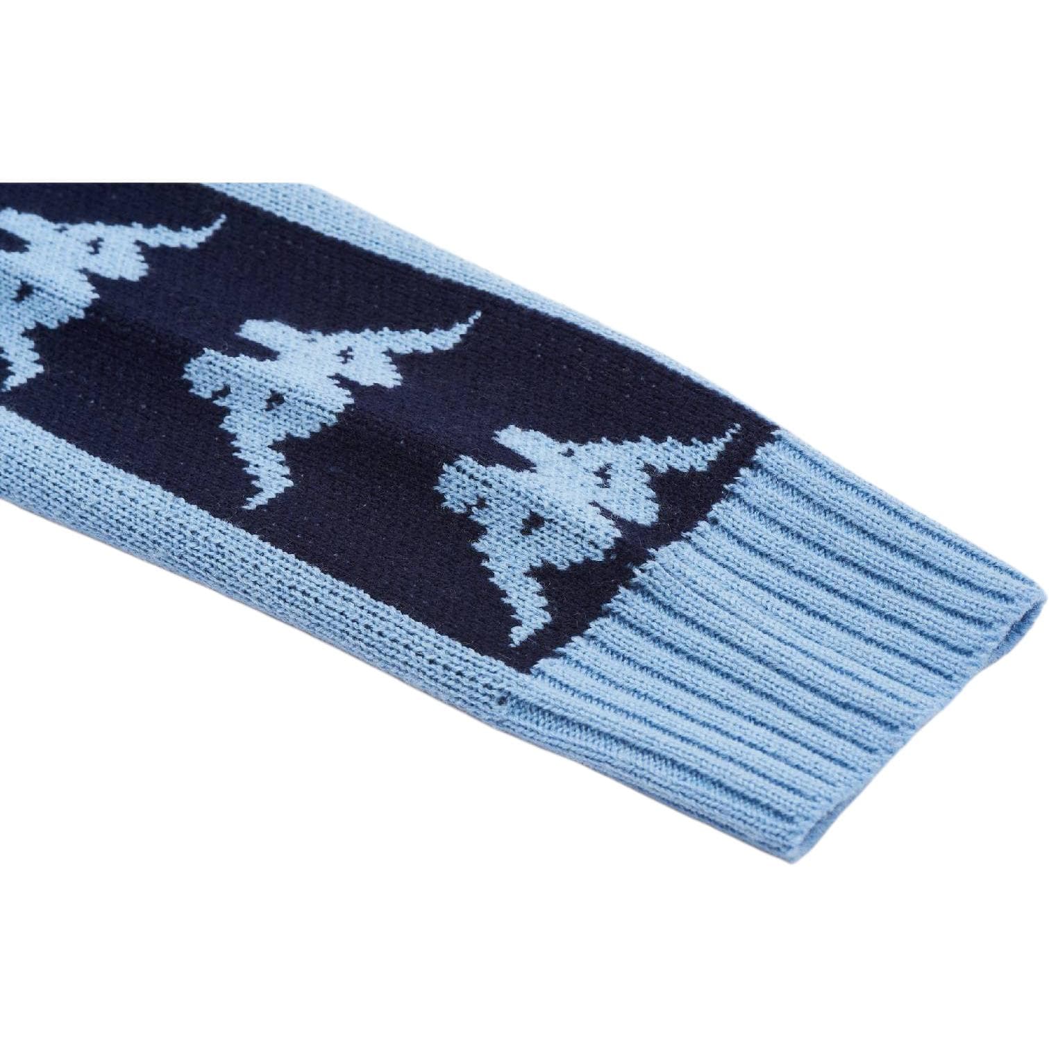 Кофта PALACE x Kappa FW21 Knit Blue Logo - изображение 3