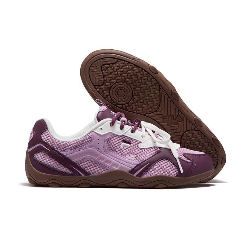 Кроссовки FILA FUSION Flora Дышащая Низкая Повседневная Обувь Женская Туманно-фиолетовая - изображение 6