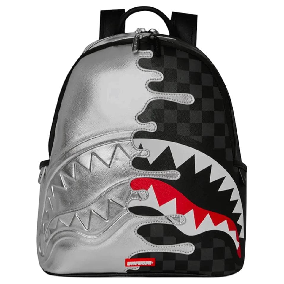 Рюкзак SPRAYGROUND ПВХ Рюкзаки Унисекс Серебристый и Черный - изображение 1