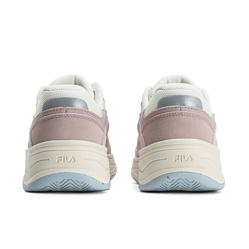 Кроссовки FILA vibe Устойчивая к истиранию Легкая Дышащая Низкий Топ Скейтборд Обувь Женская Молочно-белый Олень Розовый - изображение 5