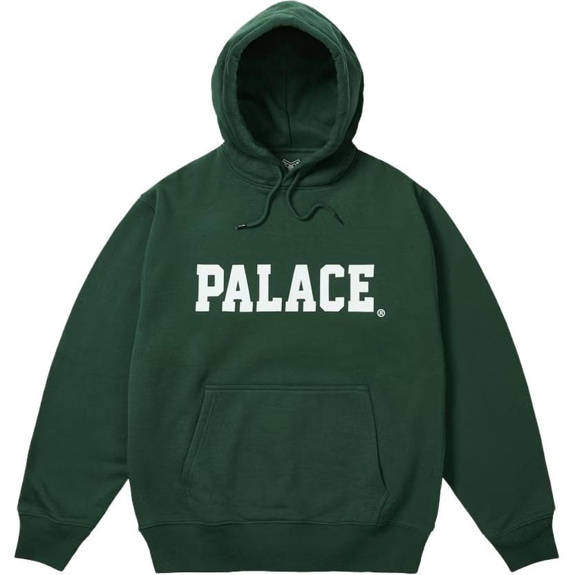 Худи PALACE SS26 Летняя коллекция UNI Hoodie RACEY Зеленая толстовка Унисекс - изображение 1