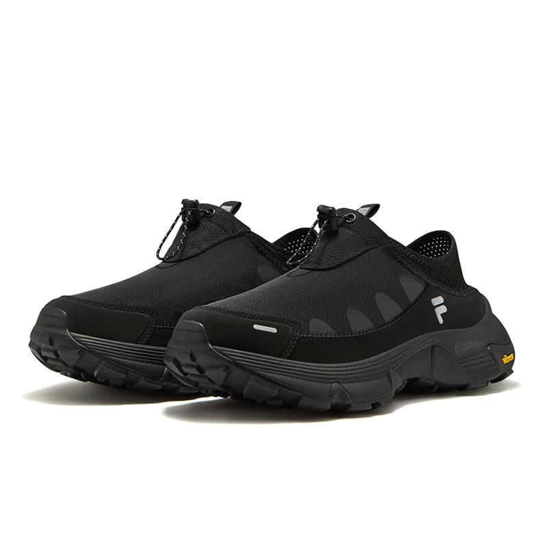 Кроссовки FILA FUSION COMO Y SLIPON Синтетическая кожа устойчивая к истиранию дышащая легкая уличная обувь мужская черная - изображение 3