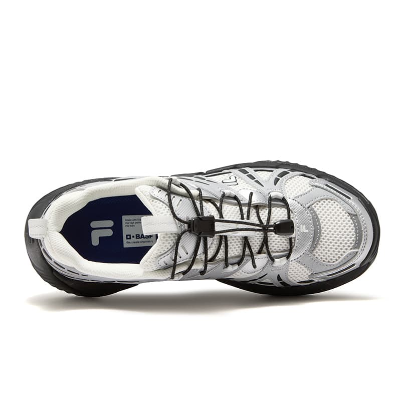 Кроссовки FILA FUSION BONE II Vertebra Shoes 2 Дышащие Низкие Кроссовки Женские Белые Серые - изображение 4