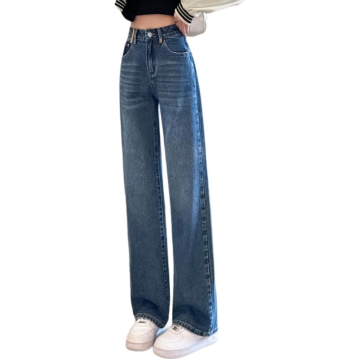 Джинсы Tonlion Medium Blue Women's Jeans Тонлион Средне-синие Женские Джинсы - изображение 1