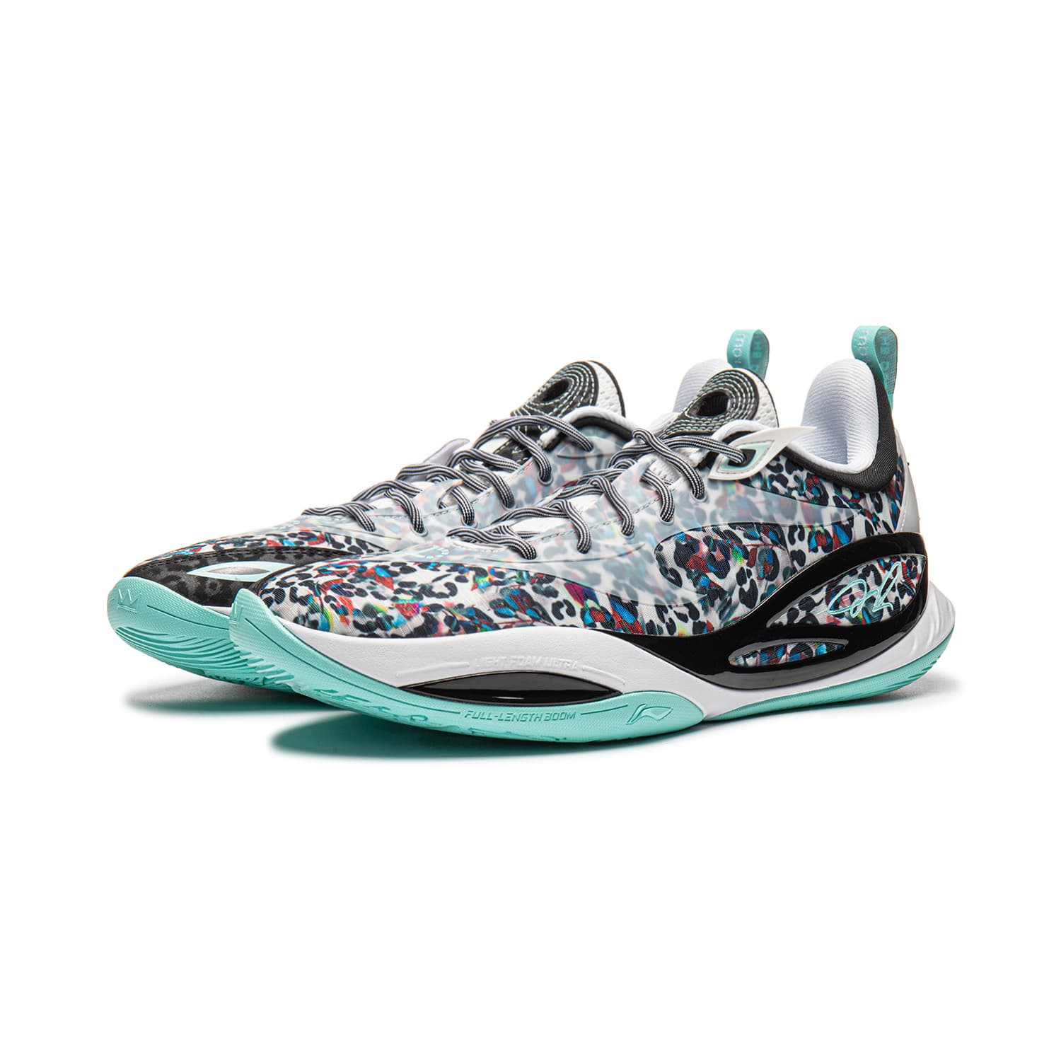 Кроссовки для баскетбола Li NING DLO2 Низкие Баскетбольные Кроссовки Унисекс Белый Черный - изображение 3