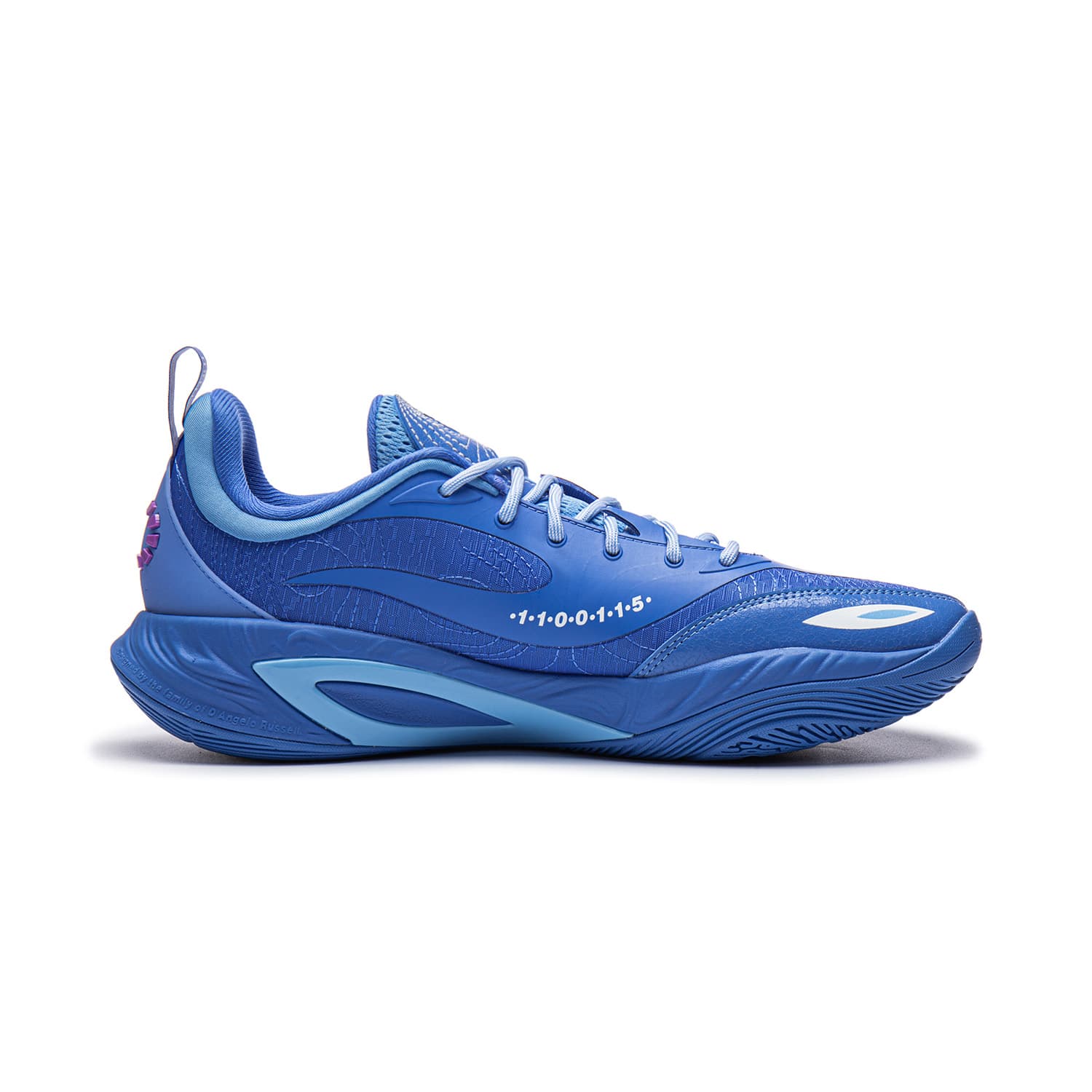 Кроссовки для баскетбола Li NING DLO2 Low Топ Баскетбольные кроссовки Унисекс Дворцово-синий - изображение 2