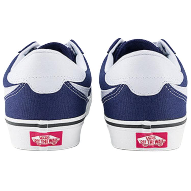 Кроссовки Vans Brooklyn LS противоскользящая устойчивая к истиранию низкий верх скейтборд обувь мужская синий белый - изображение 4