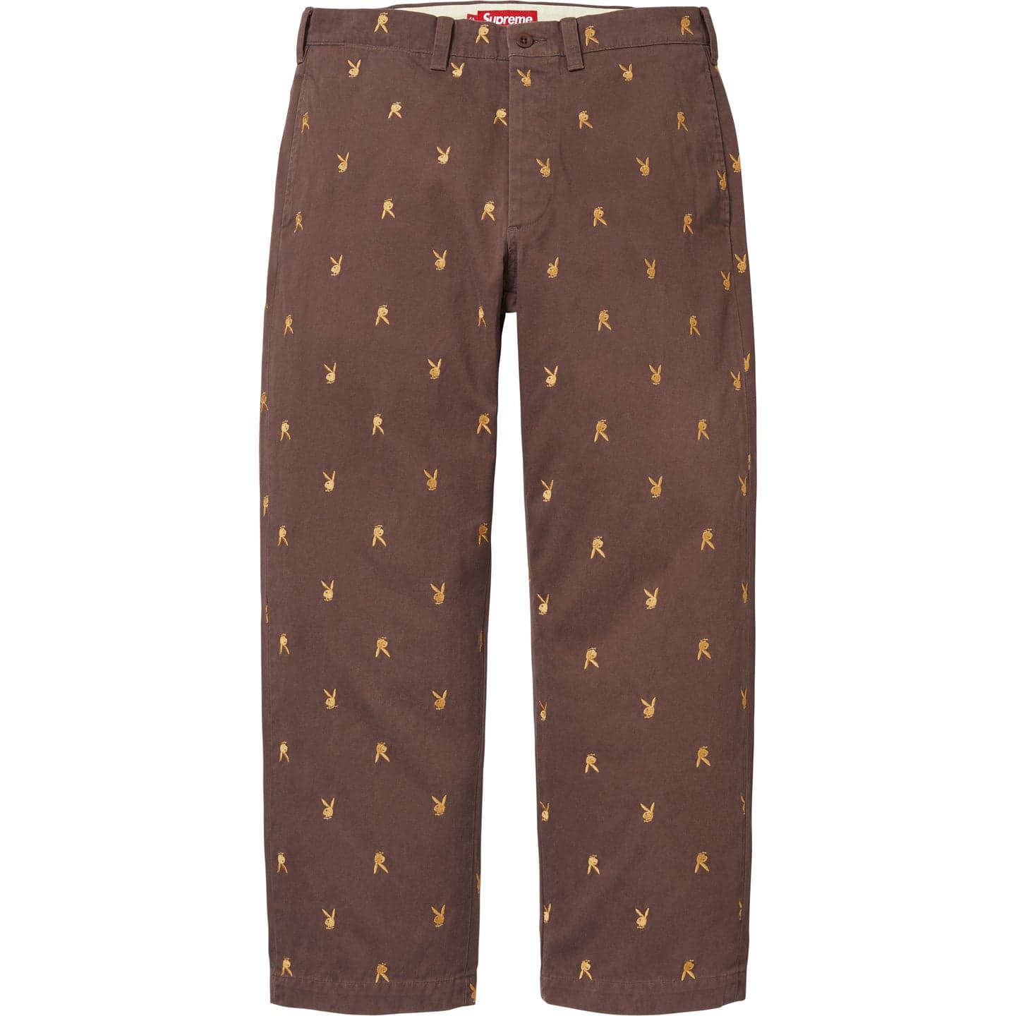 Штаны Supreme X PLAYBOY SS26 WEEK11 Чино Брюки Повседневные Брюки Унисекс - изображение 1
