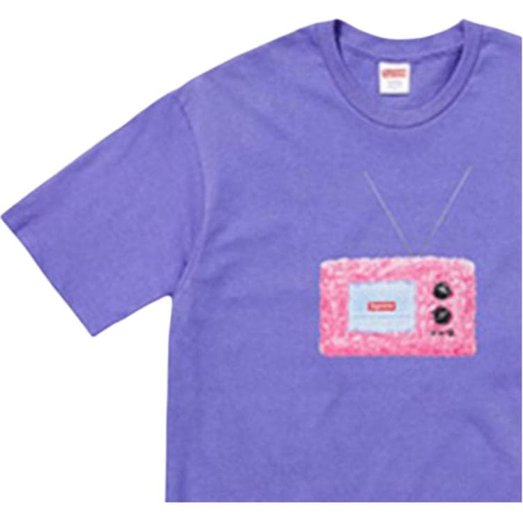 Футболка Supreme SS18 TV Tee Light Purple - изображение 6