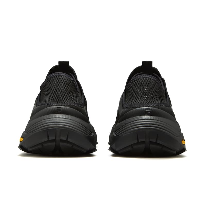 Кроссовки FILA FUSION COMO Y SLIPON Синтетическая кожа устойчивая к истиранию дышащая легкая уличная обувь мужская черная - изображение 4