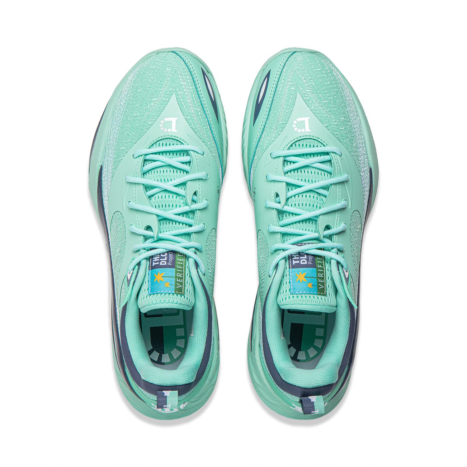 Кроссовки для баскетбола Li NING DLO2 Низкие Баскетбольные Кроссовки Унисекс Селадон Бирюза - изображение 4