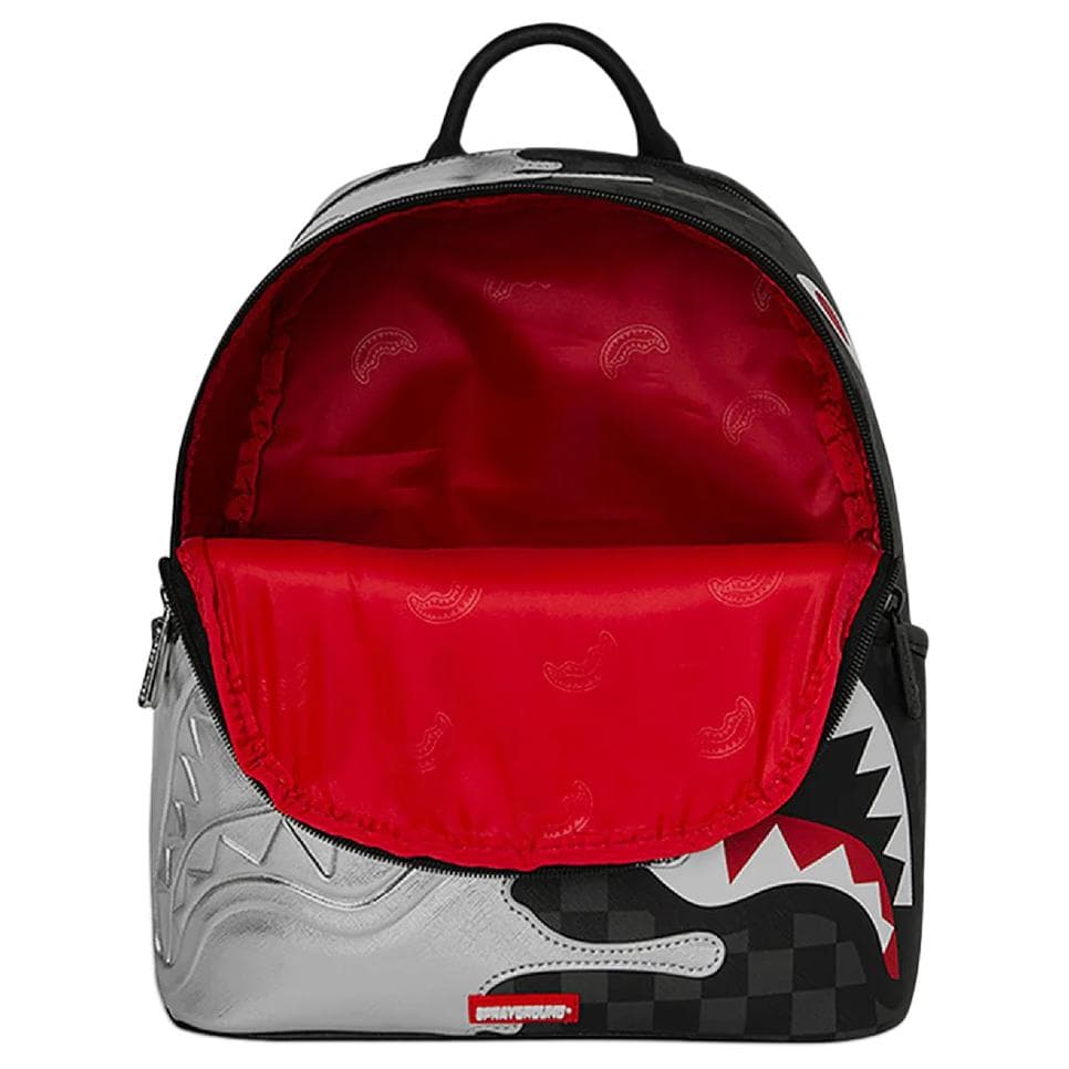 Рюкзак SPRAYGROUND ПВХ Рюкзаки Унисекс Серебристый и Черный - изображение 3