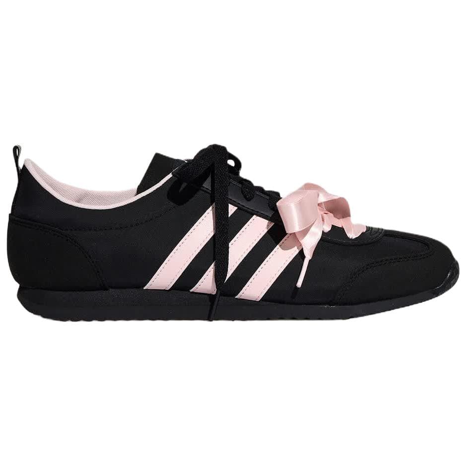 Кроссовки Adidas VS JOG 2,0 Ткань Low Топ Повседневная обувь Унисекс Черный - изображение 2