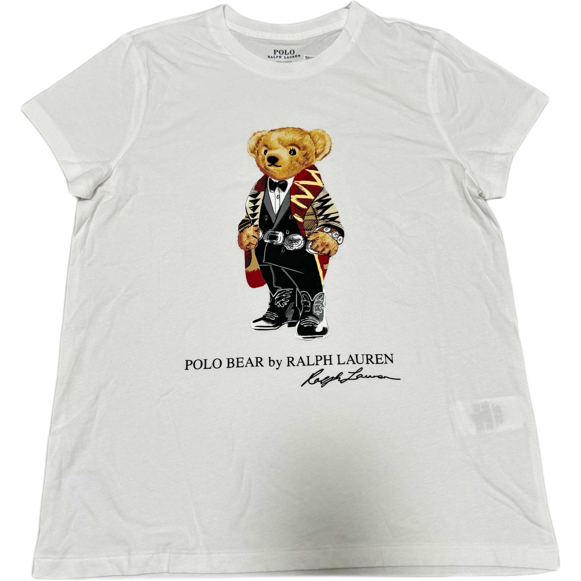 Футболка Polo Ralph Lauren Polo Bear Стандартная рукавная рубашка T для женщин стандартный размер - изображение 1